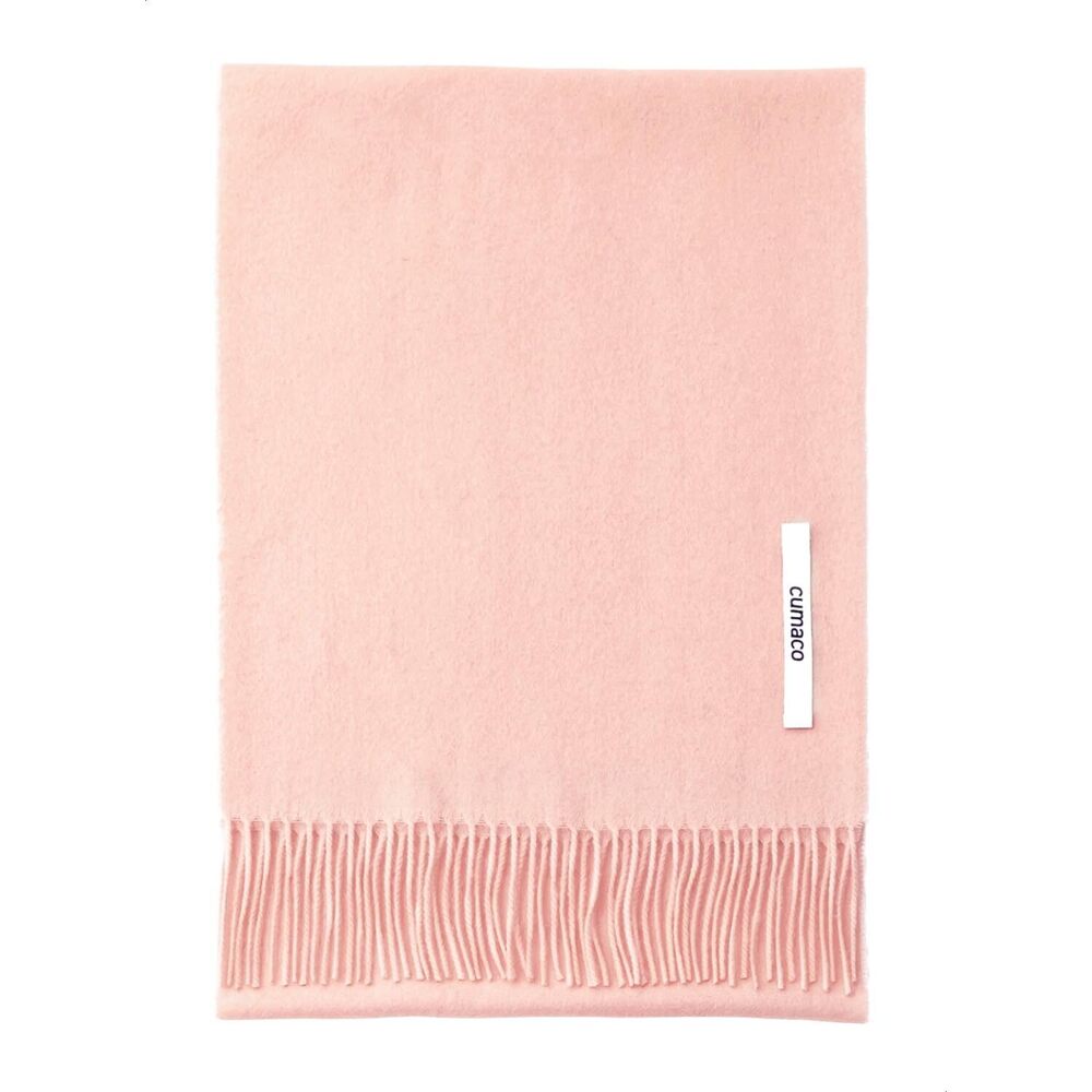 4431 15.pale Pink Cashmere Scarf Large Thick